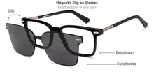 Load image into Gallery viewer, Black Rectangle Full Rim Unisex Eyeglasses by Lenskart-225819
