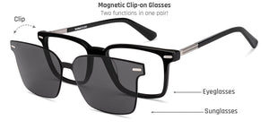 Black Rectangle Full Rim Unisex Eyeglasses by Lenskart-225819