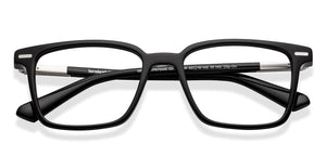 Black Rectangle Full Rim Unisex Eyeglasses by Lenskart-225819