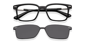 Black Rectangle Full Rim Unisex Eyeglasses by Lenskart-225819