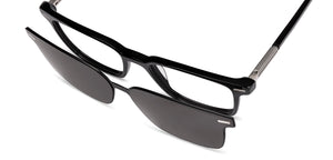 Black Rectangle Full Rim Unisex Eyeglasses by Lenskart-225819