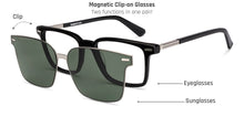 Load image into Gallery viewer, Black Rectangle Full Rim Unisex Eyeglasses by Lenskart-225819