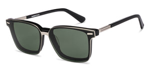 Black Rectangle Full Rim Unisex Eyeglasses by Lenskart-225819