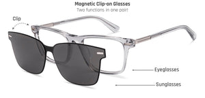 Gray Square Full Rim Unisex Eyeglasses by Lenskart-225822