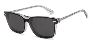 Gray Square Full Rim Unisex Eyeglasses by Lenskart-225822