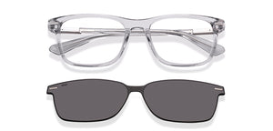 Gray Square Full Rim Unisex Eyeglasses by Lenskart-225822