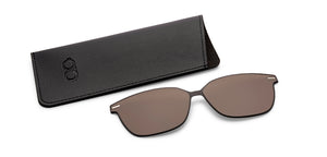 Matte Black Rectangle Full Rim Unisex Accessories by Lenskart-226087