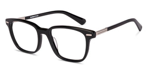 Black Rectangle Full Rim Unisex Eyeglasses by Lenskart-225825