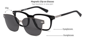 Black Rectangle Full Rim Unisex Eyeglasses by Lenskart-225825