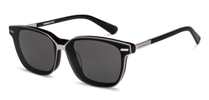 Black Rectangle Full Rim Unisex Eyeglasses by Lenskart-225825