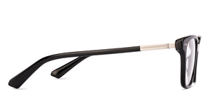 Black Rectangle Full Rim Unisex Eyeglasses by Lenskart-225825