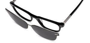 Black Rectangle Full Rim Unisex Eyeglasses by Lenskart-225825