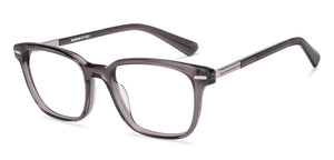 Gray Rectangle Full Rim Unisex Eyeglasses by Lenskart-225826