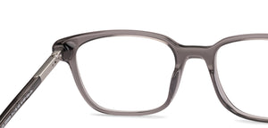 Gray Rectangle Full Rim Unisex Eyeglasses by Lenskart-225826