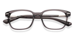 Gray Rectangle Full Rim Unisex Eyeglasses by Lenskart-225826