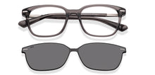 Load image into Gallery viewer, Gray Rectangle Full Rim Unisex Eyeglasses by Lenskart-225826