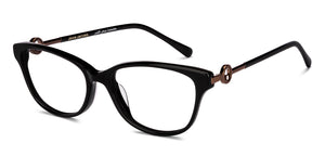 Black Cat Eye Full Rim Women Eyeglasses by John Jacobs-229025
