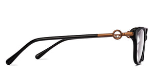 Black Cat Eye Full Rim Women Eyeglasses by John Jacobs-229025