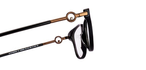Black Cat Eye Full Rim Women Eyeglasses by John Jacobs-229025