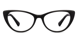 Black Geometric Full Rim Women Eyeglasses by John Jacobs-229027