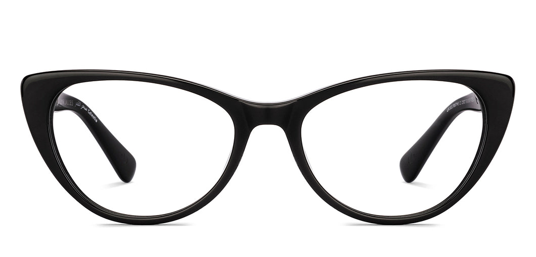 Black Geometric Full Rim Women Eyeglasses by John Jacobs-229027