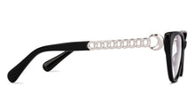 Load image into Gallery viewer, Black Geometric Full Rim Women Eyeglasses by John Jacobs-229027