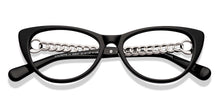 Load image into Gallery viewer, Black Geometric Full Rim Women Eyeglasses by John Jacobs-229027