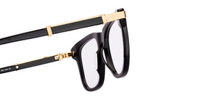 Black Wayfarer Full Rim Unisex Eyeglasses by John Jacobs-229029