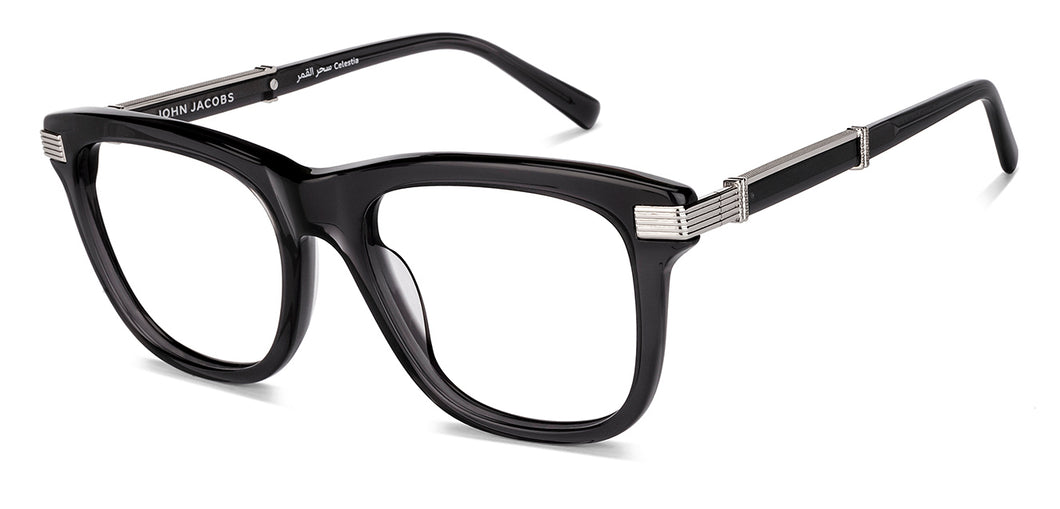 Grey Square Full Rim Unisex Eyeglasses by John Jacobs-229240
