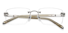 Load image into Gallery viewer, Silver Rectangle Rimless Men Eyeglasses by John Jacobs-229242