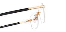 Load image into Gallery viewer, Gold Geometric Rimless Men Eyeglasses by John Jacobs-229243