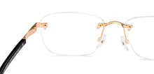 Load image into Gallery viewer, Gold Geometric Rimless Men Eyeglasses by John Jacobs-229243