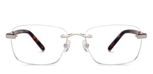 Load image into Gallery viewer, Silver Geometric Rimless Men Eyeglasses by John Jacobs-229244