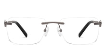 Load image into Gallery viewer, Gunmetal Square Rimless Men Eyeglasses by Lenskart-232212