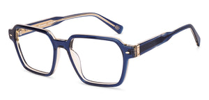 Blue Square Full Rim Unisex Eyeglasses by Lenskart-232711