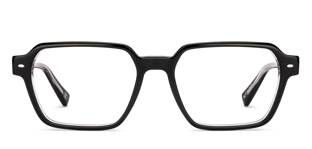 Black Square Full Rim Unisex Eyeglasses by Lenskart-232712
