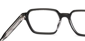 Black Square Full Rim Unisex Eyeglasses by Lenskart-232712