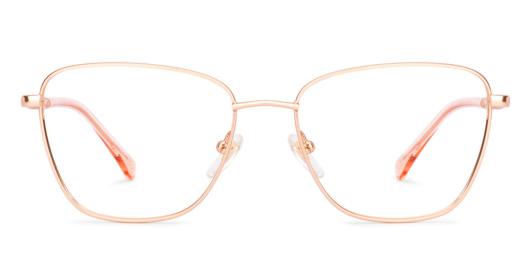 Rose Gold Cat Eye Full Rim Women Eyeglasses by Lenskart-232717