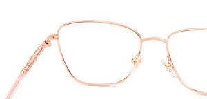 Rose Gold Cat Eye Full Rim Women Eyeglasses by Lenskart-232717