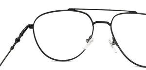 Black Aviator Full Rim Unisex Eyeglasses by Lenskart-232713