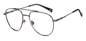 Gunmetal Aviator Full Rim Unisex Eyeglasses by Lenskart-232714