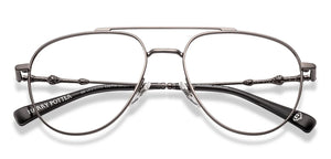 Gunmetal Aviator Full Rim Unisex Eyeglasses by Lenskart-232714