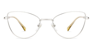 Silver Cat Eye Full Rim Women Eyeglasses by Lenskart-232716