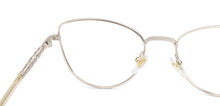 Load image into Gallery viewer, Silver Cat Eye Full Rim Women Eyeglasses by Lenskart-232716