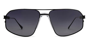 Black Aviator Full Rim Unisex Sunglasses by Lenskart-217412
