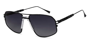 Black Aviator Full Rim Unisex Sunglasses by Lenskart-217412