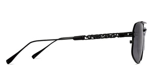 Black Aviator Full Rim Unisex Sunglasses by Lenskart-217412