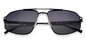 Black Aviator Full Rim Unisex Sunglasses by Lenskart-217412