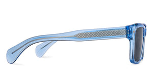 Blue Rectangle Full Rim Unisex Sunglasses by Lenskart-217416