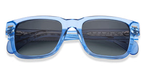 Blue Rectangle Full Rim Unisex Sunglasses by Lenskart-217416